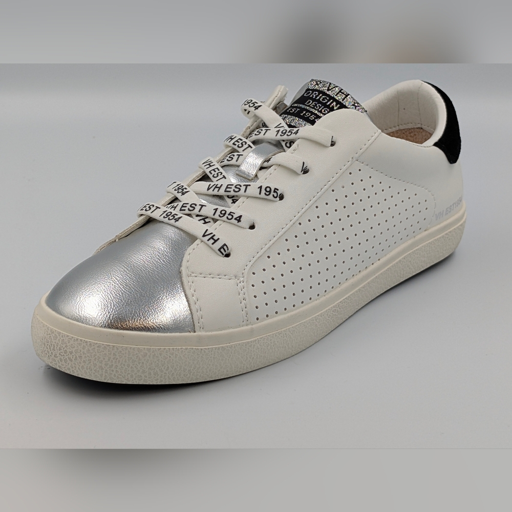 Vintage Havana Ronda VHK Sneakers Women’s 8 White Silver Zip NIB